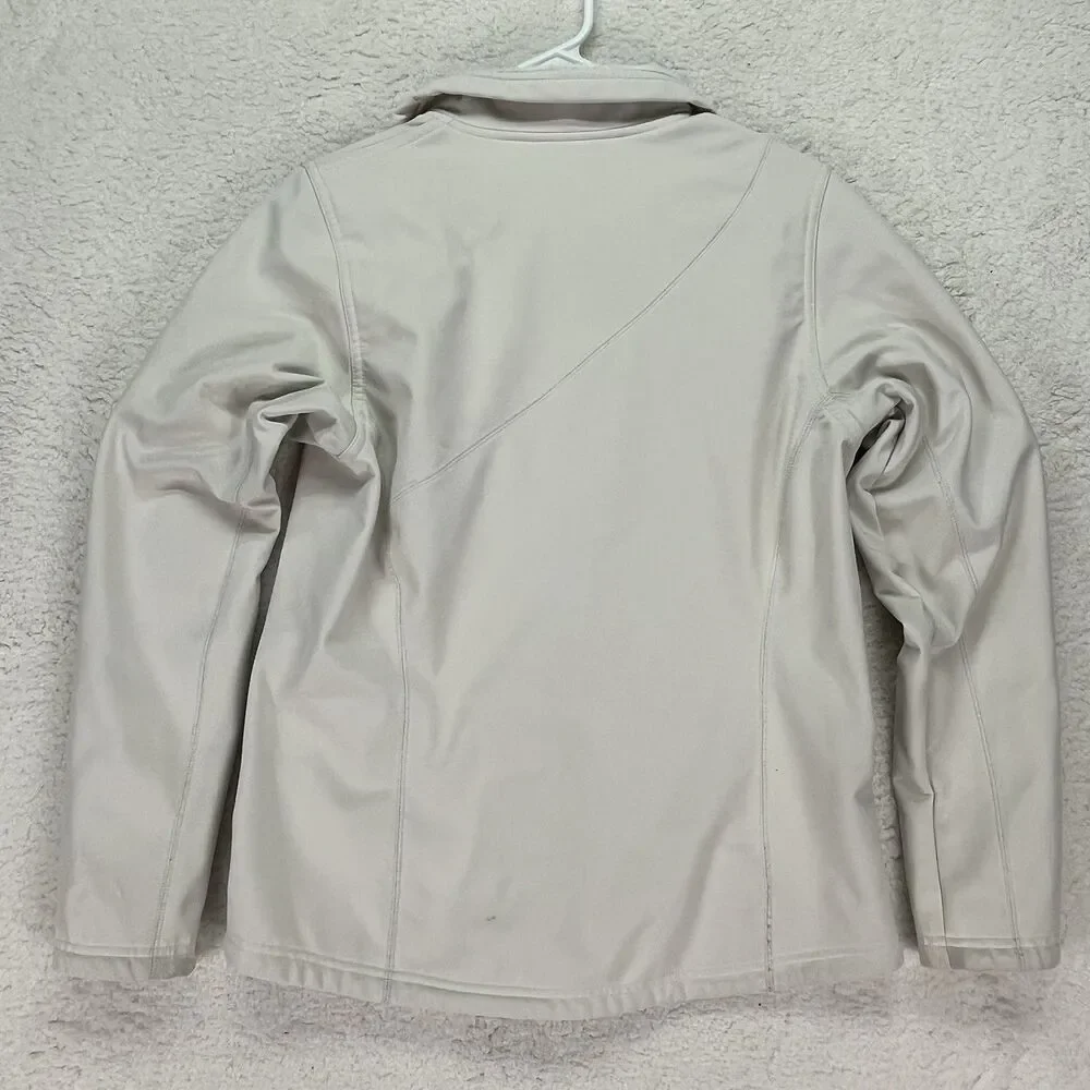 Vintage Nike ACG Jacket Womens Medium Cream‎ Y2K Full Zip Soft Shell Outdoors - Picture 10 of 10